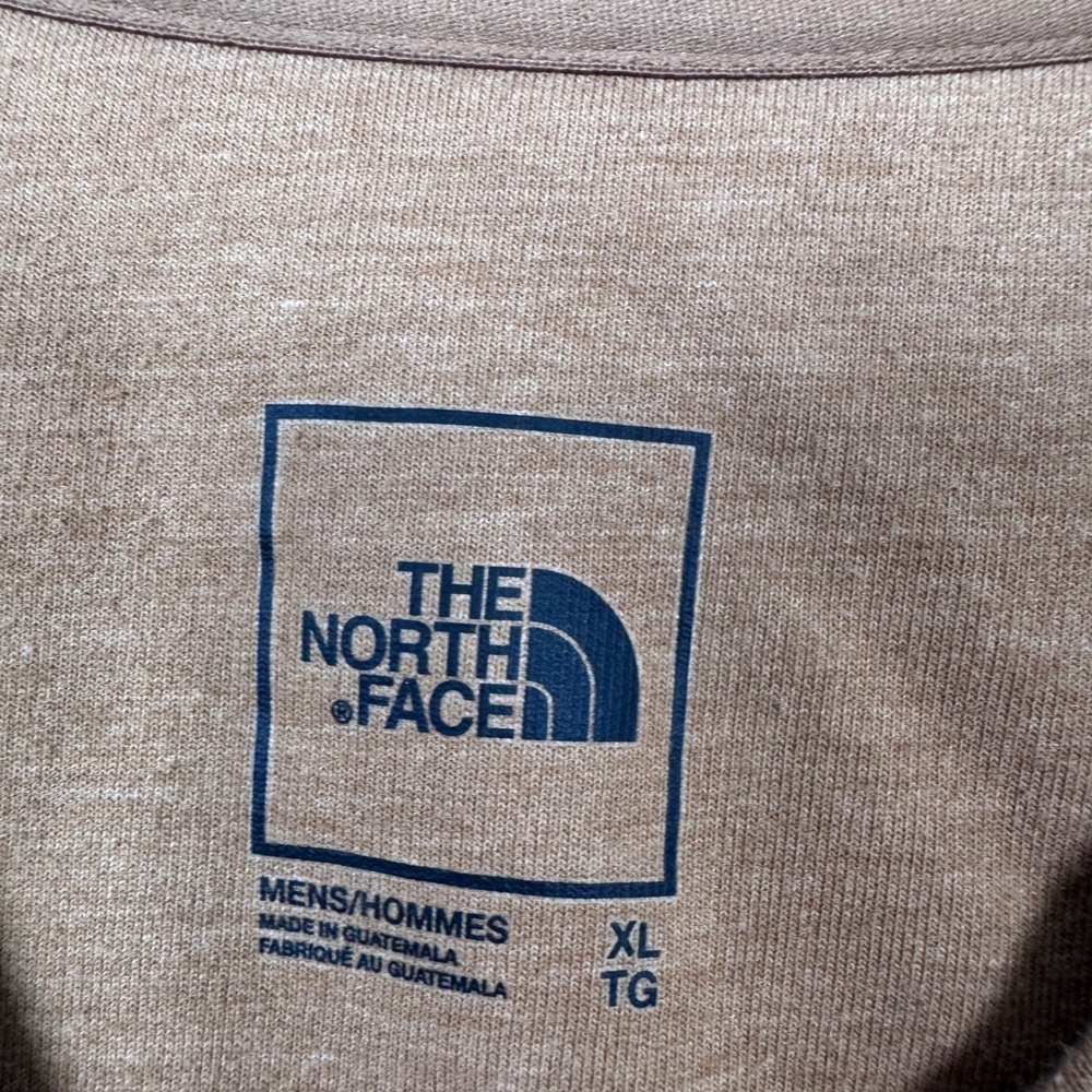 The North Face Brown Pullover Men XL Logo Granola Gorpcore Fall Basic Utility - Picture 4 of 13